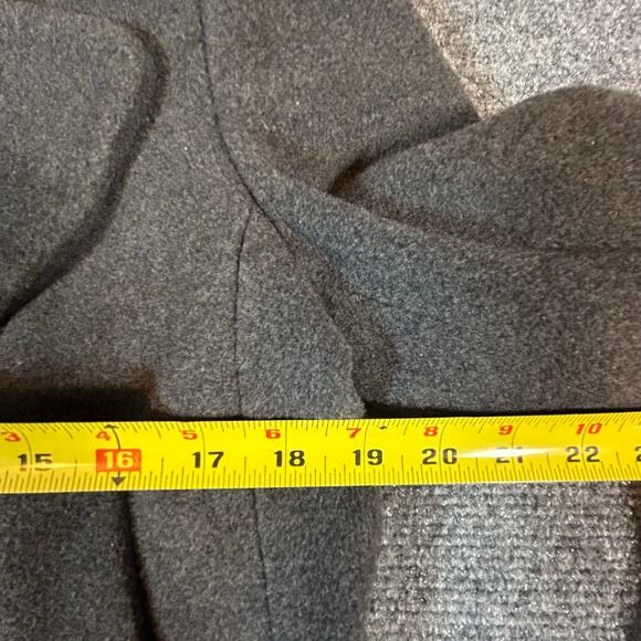 Andrew Marc New York Wool Double Breasted Pea Coat Jacket Charcoal Size 8 - Picture 6 of 7